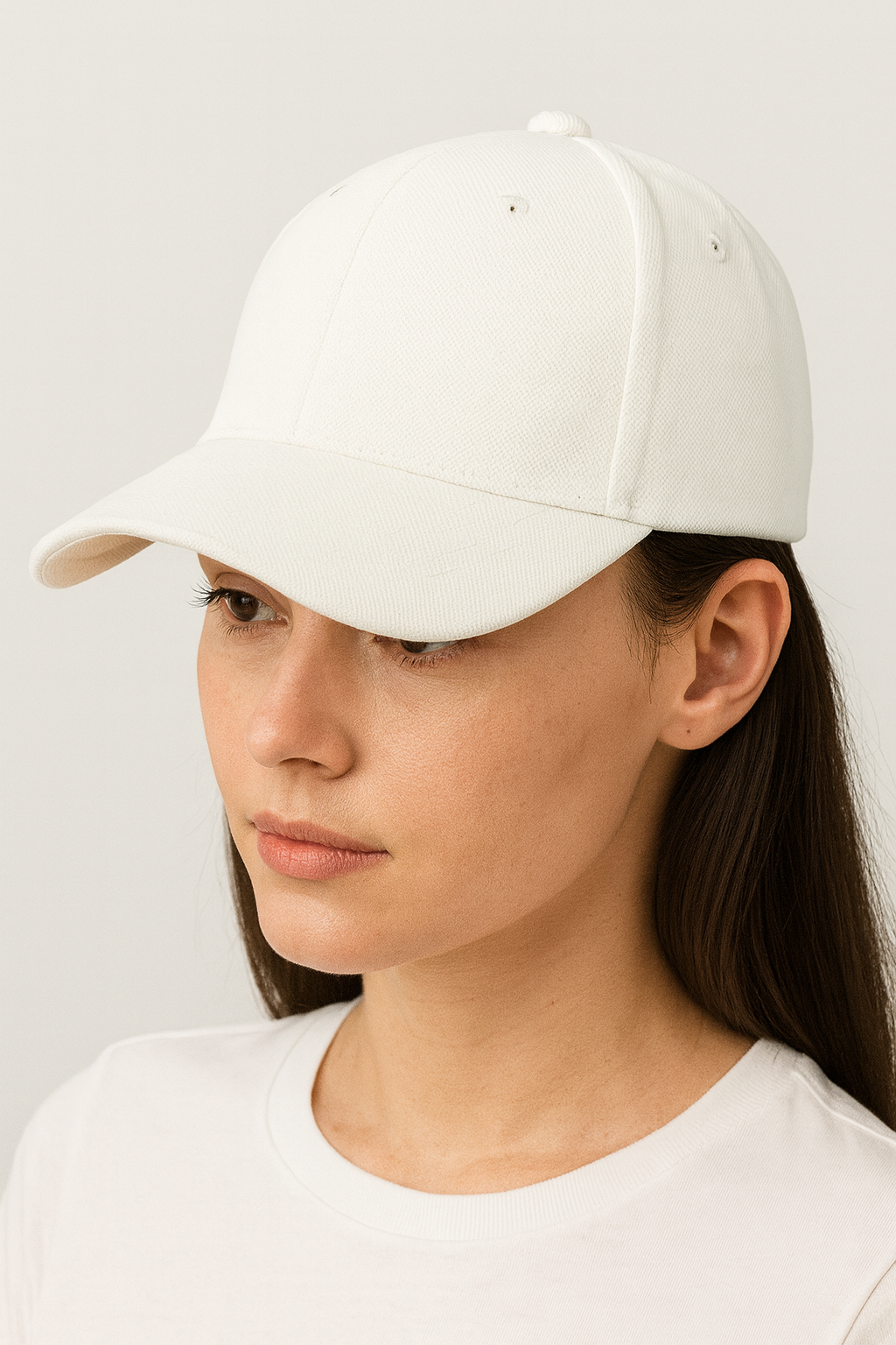 GORRA BLANCA LLANA AJUSTABLE UNISEX