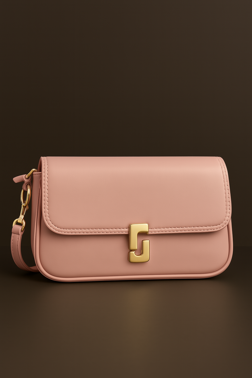 CARTERA BOLSO BLANCO HUESO BROCHE DE ORO VARIOS SERVICIOS + CORREA
