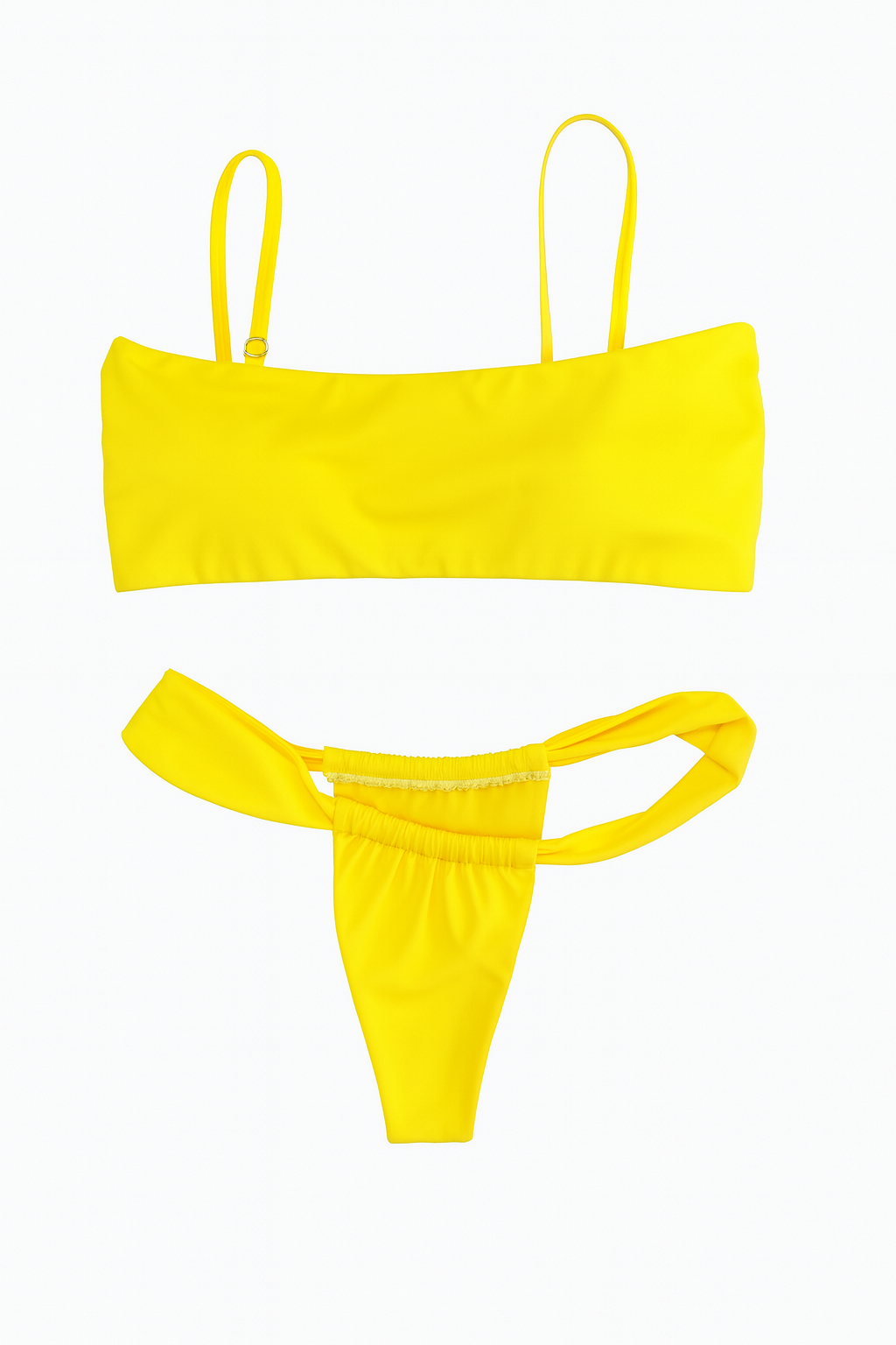 TERNO DE BAÑO BIKINI + TOP AMARILLO