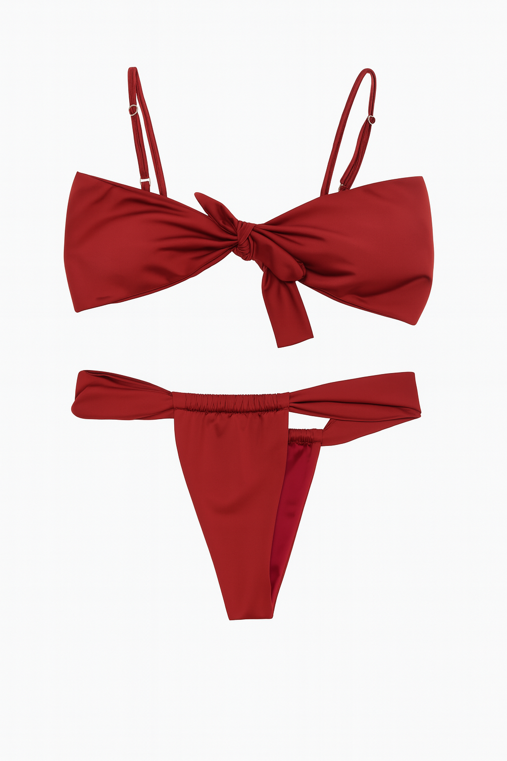 TERNO DE BAÑO BIKINI + TOP VINO