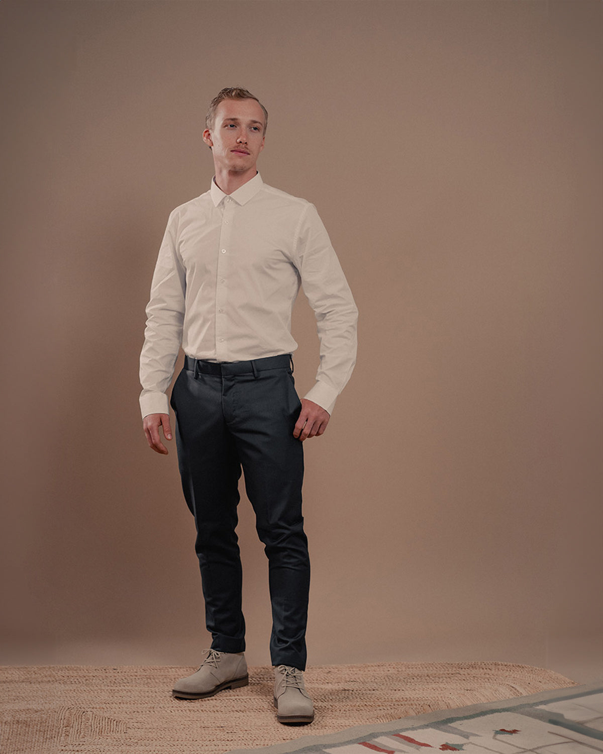 CAMISA HOMBRE OXFORD BLANCO MC