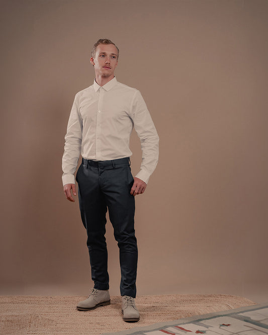 CAMISA HOMBRE OXFORD BLANCO MC