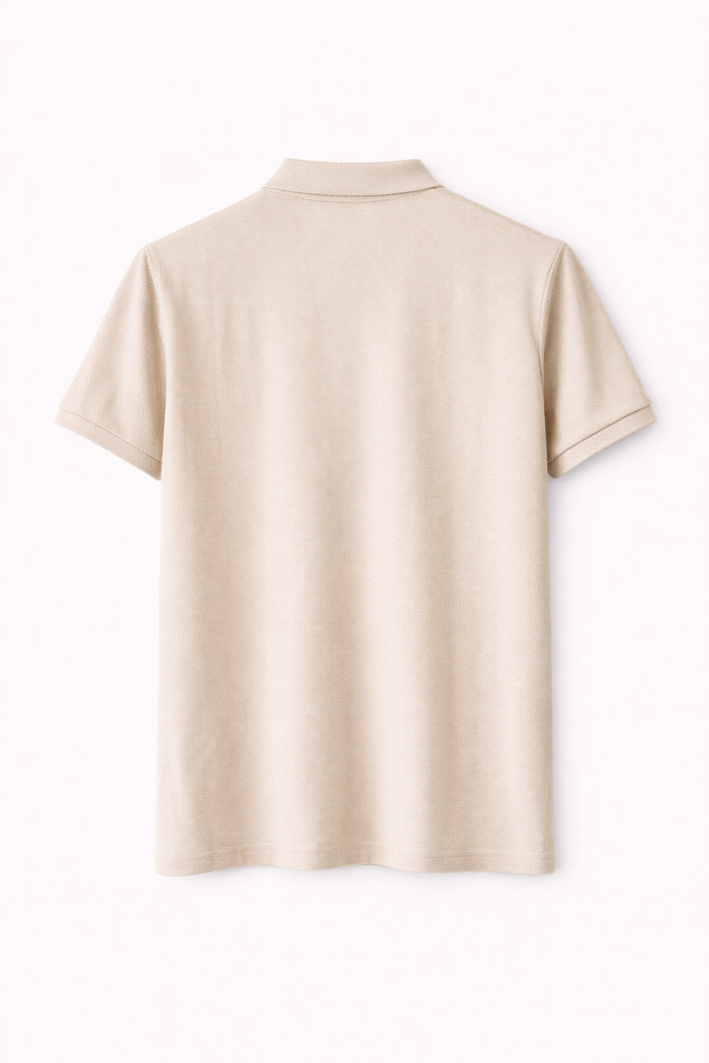 CAMISETA POLO HOMBRE ESTILO BLACK CON CUELLO BEIGE