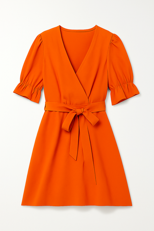 ENTERIZO TIPO SHORT CON CINTURON Y CUELLO EN V CON BOTONES