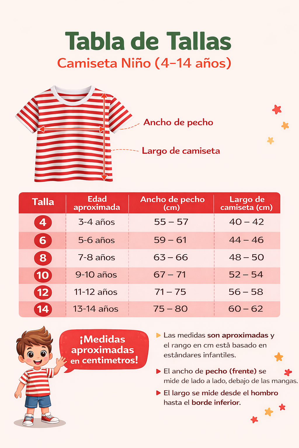 CAMISETA NIÑO MANGA CORTA LÍNEAS A RAYAS