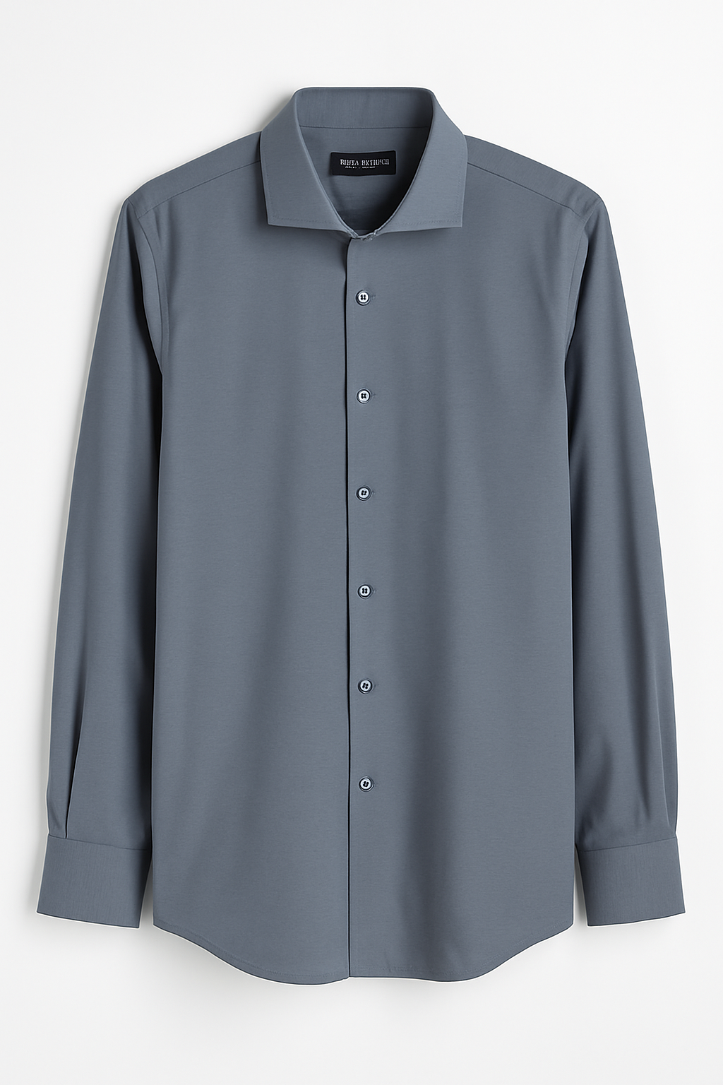 CAMISA HOMBRE MANGA LARGA AZUL VINTAGE