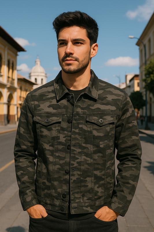 CHAQUETA JEAN CLÁSICA LLANA UNISEX