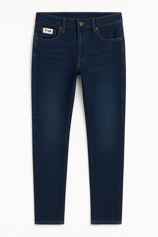 PANTALON JEAN HOMBRE AZUL OSCURO CORTE RECTO