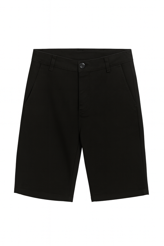 SHORT JEAN NEGRO PARA HOMBRE CORTE SOBRE LA RODILLA