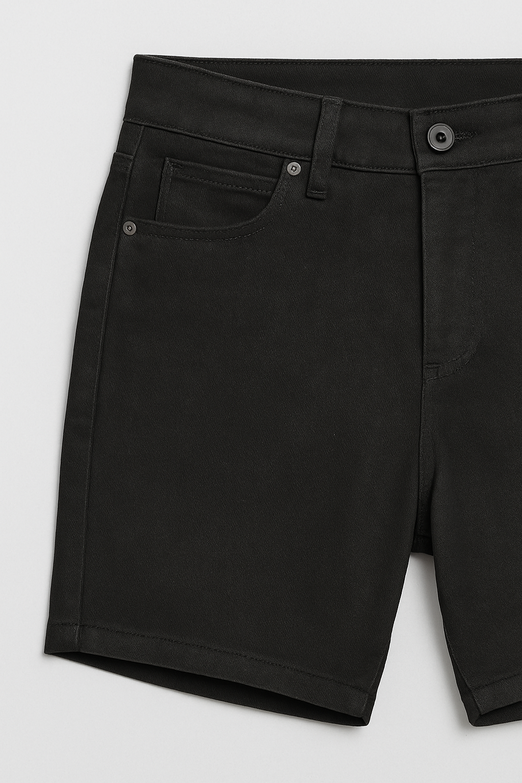 SHORT JEAN NEGRO PARA HOMBRE CORTE SOBRE LA RODILLA