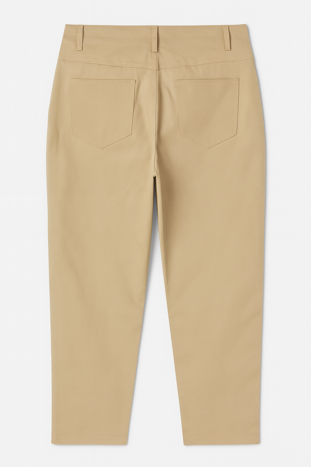 PANTALÓN DAMA DE TELA ESTILO RECTO CON PINZAS DELANTERAS