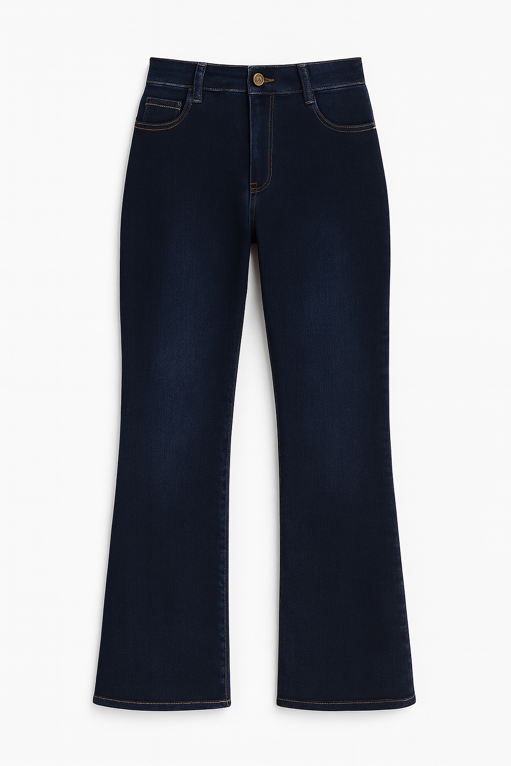 JEAN DAMA AZUL OSCURO CORTE BOOTCUT DE TIRO ALTO