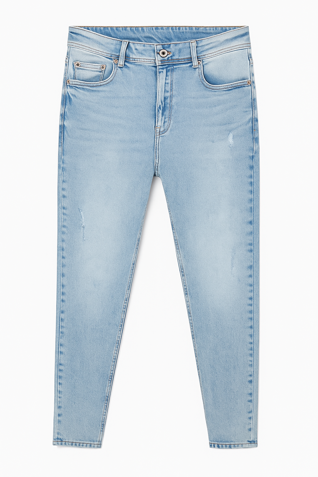 PANTALÓN JEAN HOMBRE CELESTE CLARO TUBO LLANO