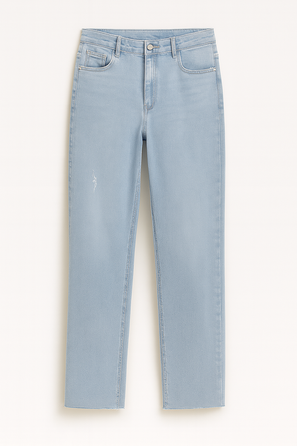 PANTALON JEAN DAMA CORTE RECTO CELESTE STRETCH