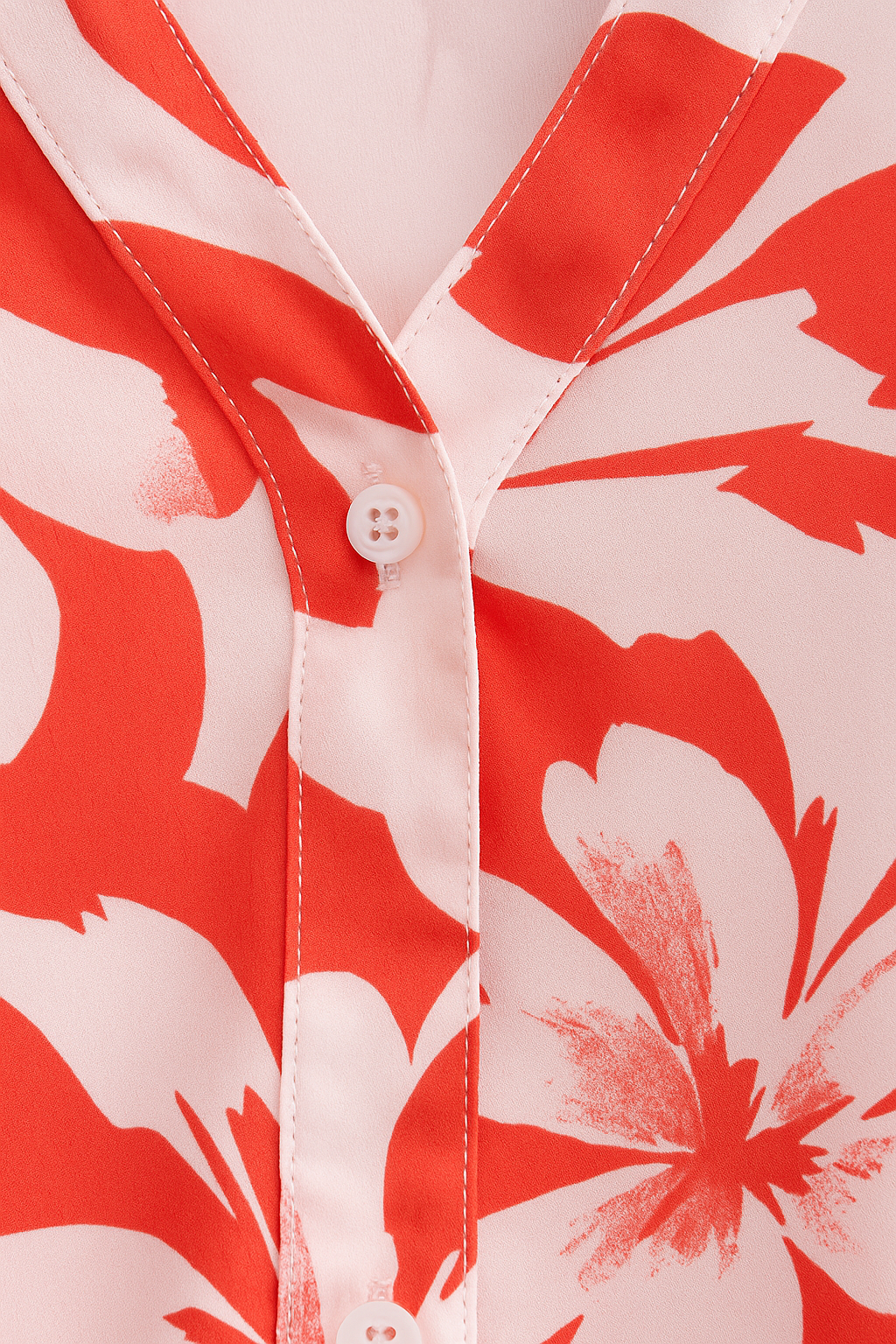 BLUSA DAMA PLUS SIZE ESTAMPADO FLORAL ROJO