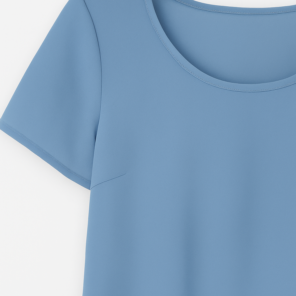 BLUSA DAMA DOBLE CAPA CON MALLA