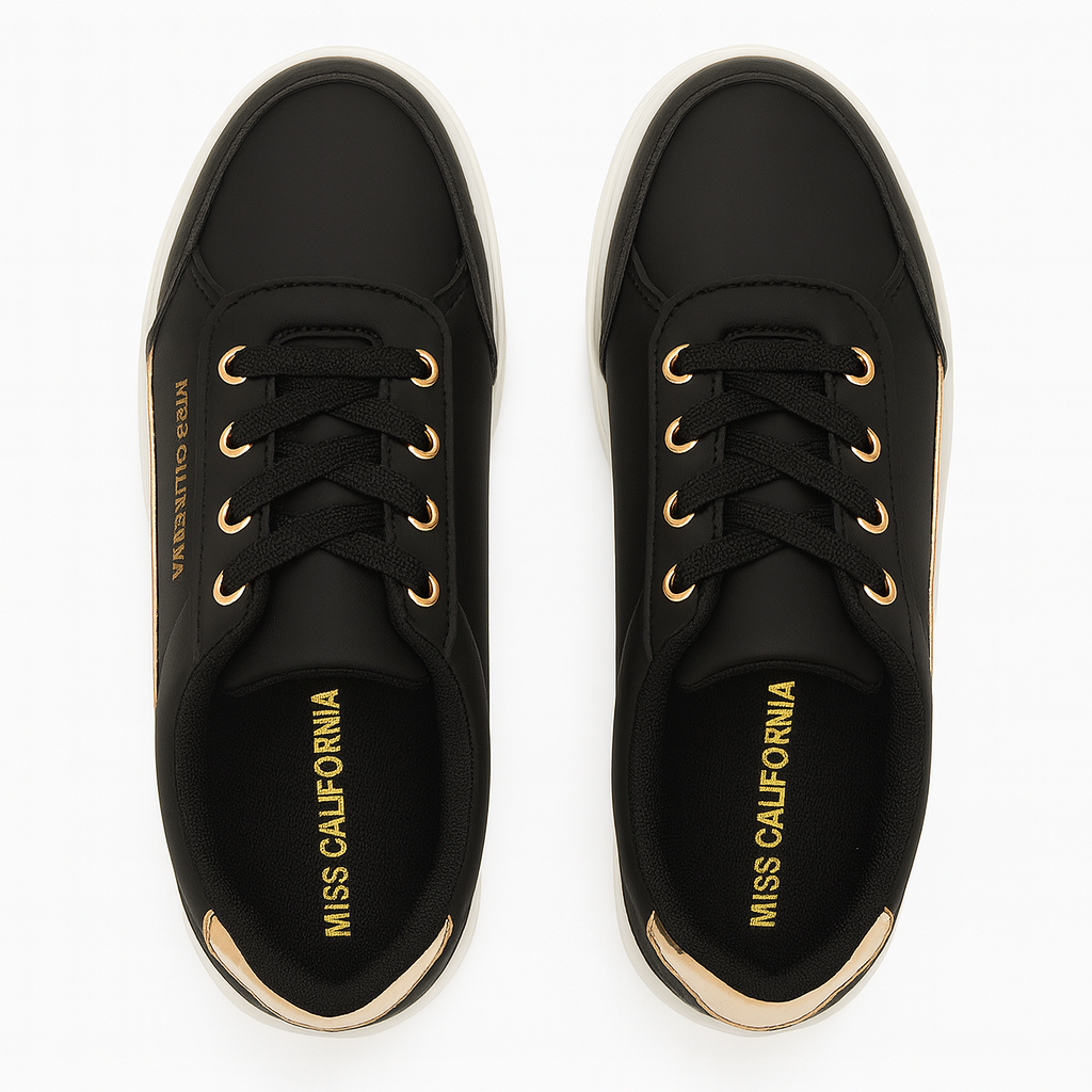 ZAPATOS DAMA MISS CALIFORNIA CON DETALLES DORADOS
