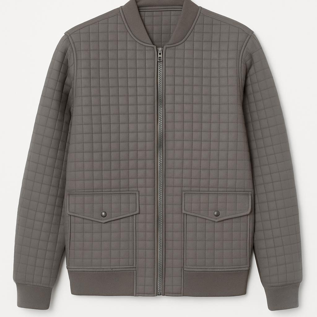 CHAQUETA CASUAL CON RELIEVE DE COSTURA, CUELLO ABIERTO Y BOLSILLOS CON BOTÓN A PRESIÓN