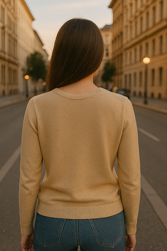 SACO DE LANA DAMA CERRADO CUELLO EN V