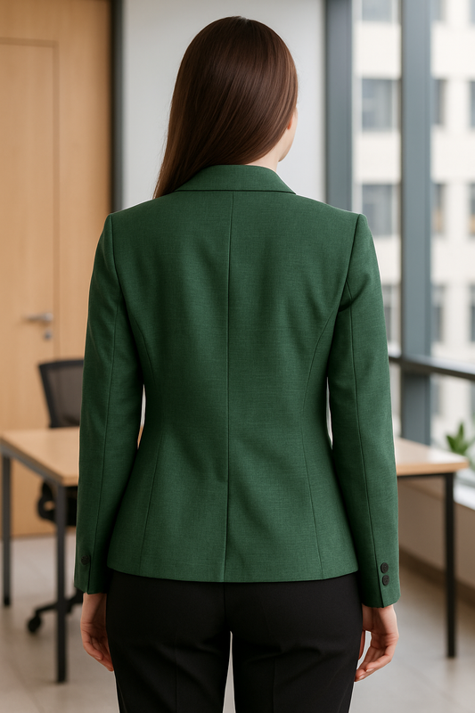 BLAZER DE DAMA FORMAL COLOR VERDE