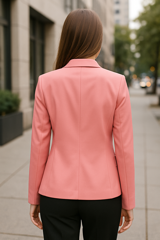 BLAZER DE DAMA FORMAL COLOR SALMON