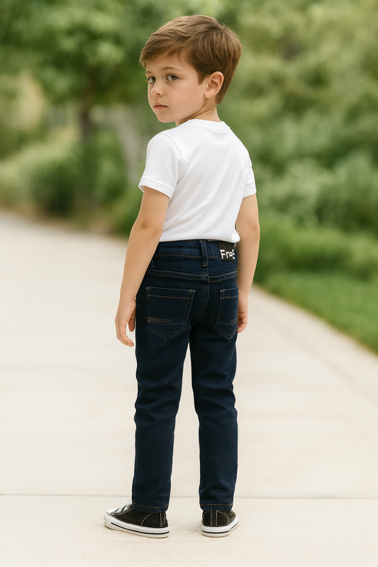 PANTALÓN JEAN NIÑO SLIM FIT AZUL