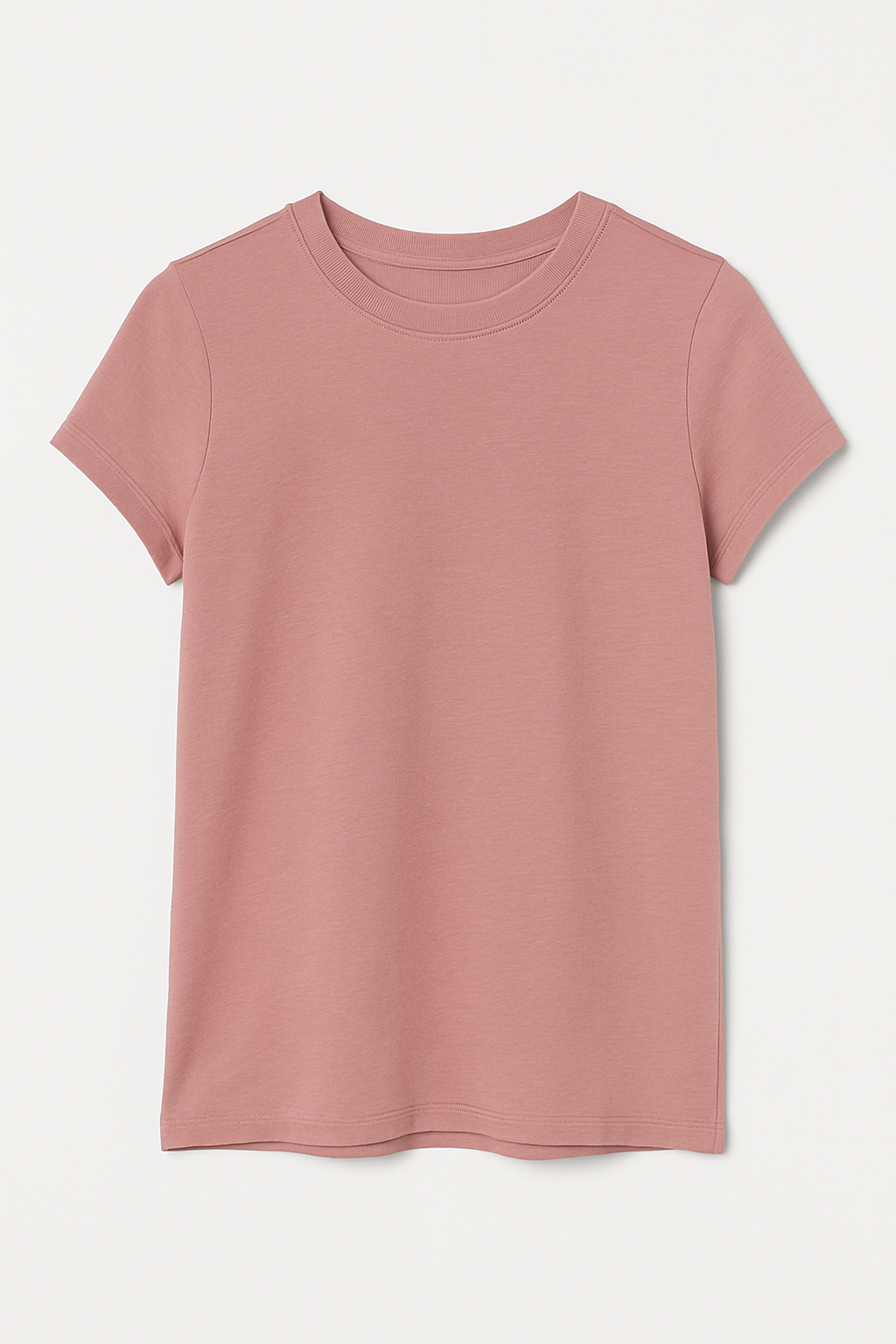 CAMISETA DAMA BASICA CUELLO REDONDO Y TELA STRECH PARA UN AJUSTE PERFECTO