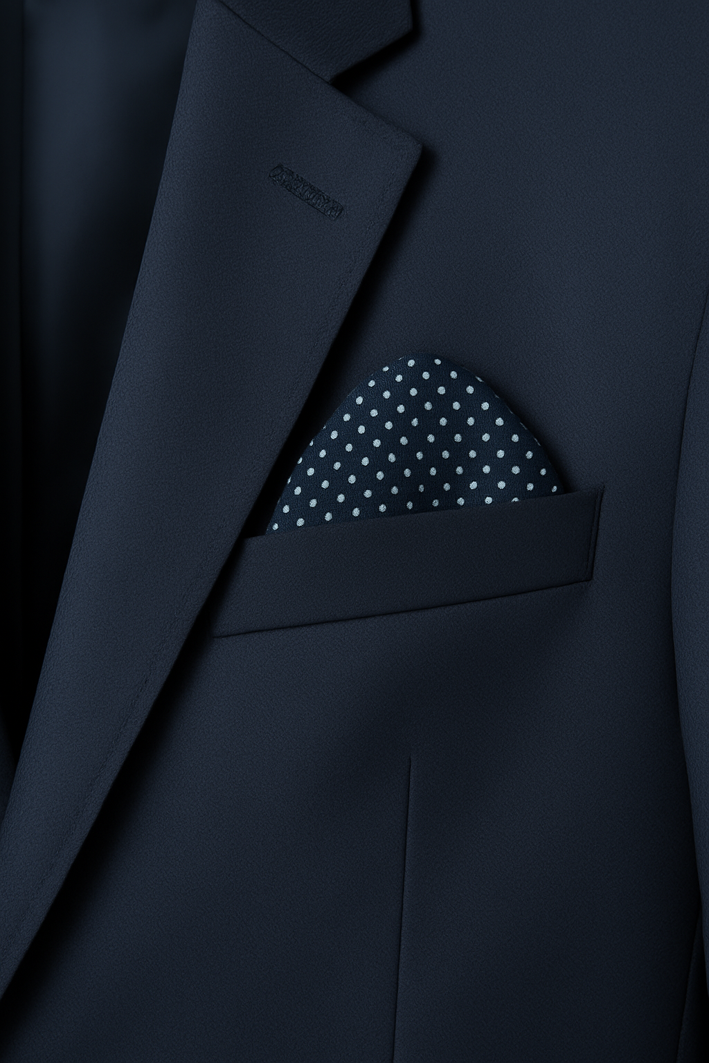 BLAZER AZUL MARIN SEMI FORMAL LLANO CON ABERTURA DE DOS BOTONES