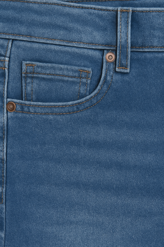 PANTALÓN JEAN STRETCH LLANO AZUL