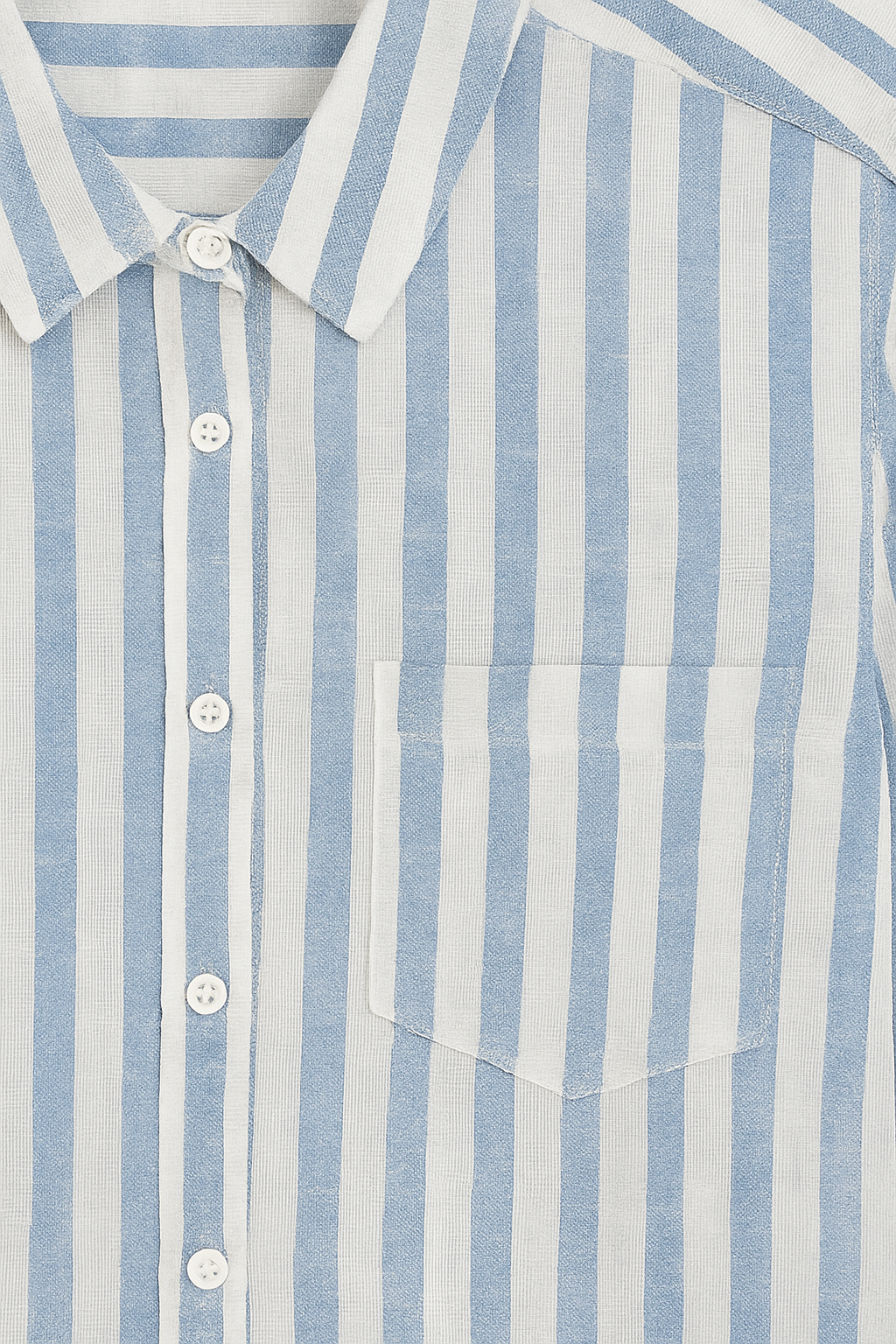 BLUSA DAMA MANGA LARGA A RAYAS AZUL Y BLANCO