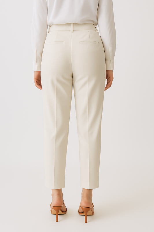 PANTALON DE DAMA FORMAL CON ABERTURA DE TOBILLO BOLSILLOS LATERALES Y TRASEROS