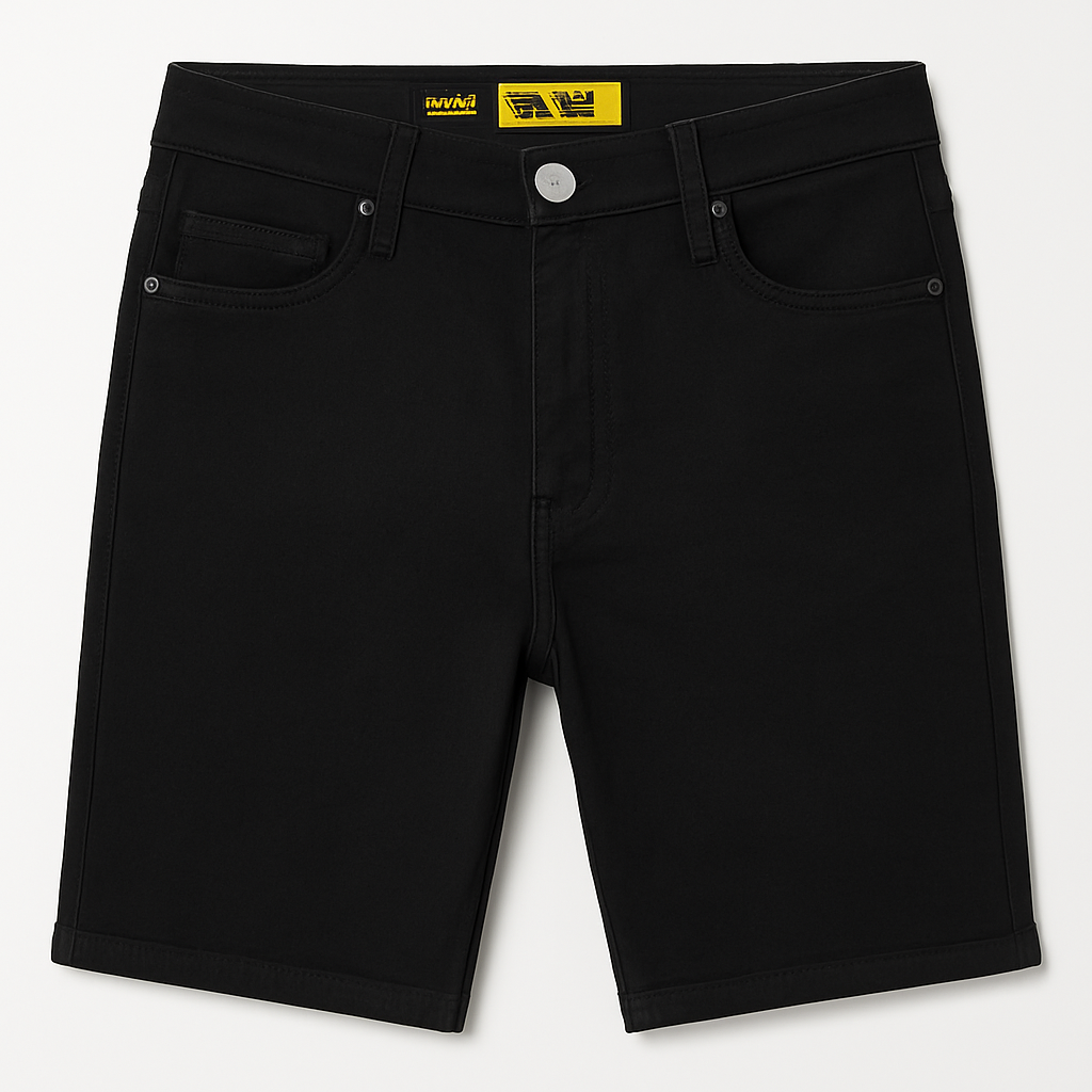 SHORT JEAN LLANO NEGRO STRETCH