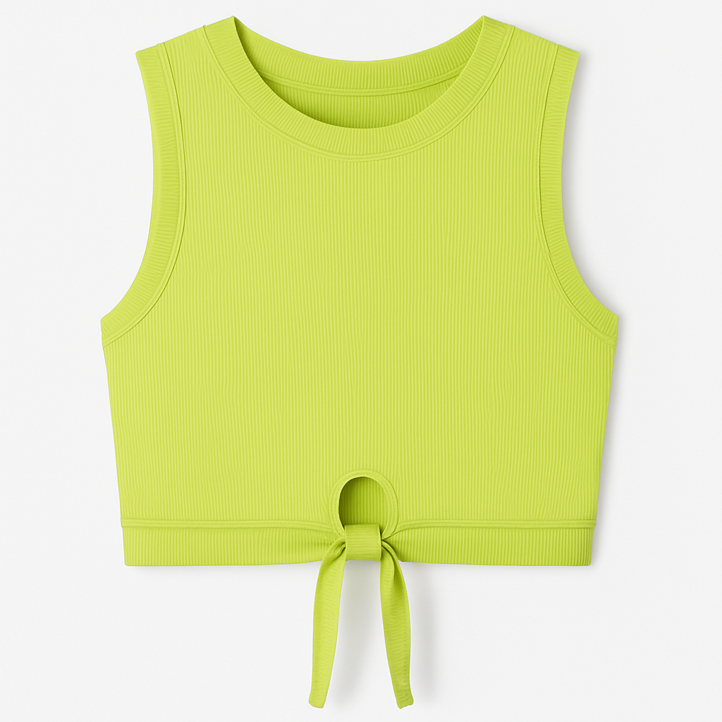 TOP TEXTURA RIBB CON TIRAS EN LA CINTURA