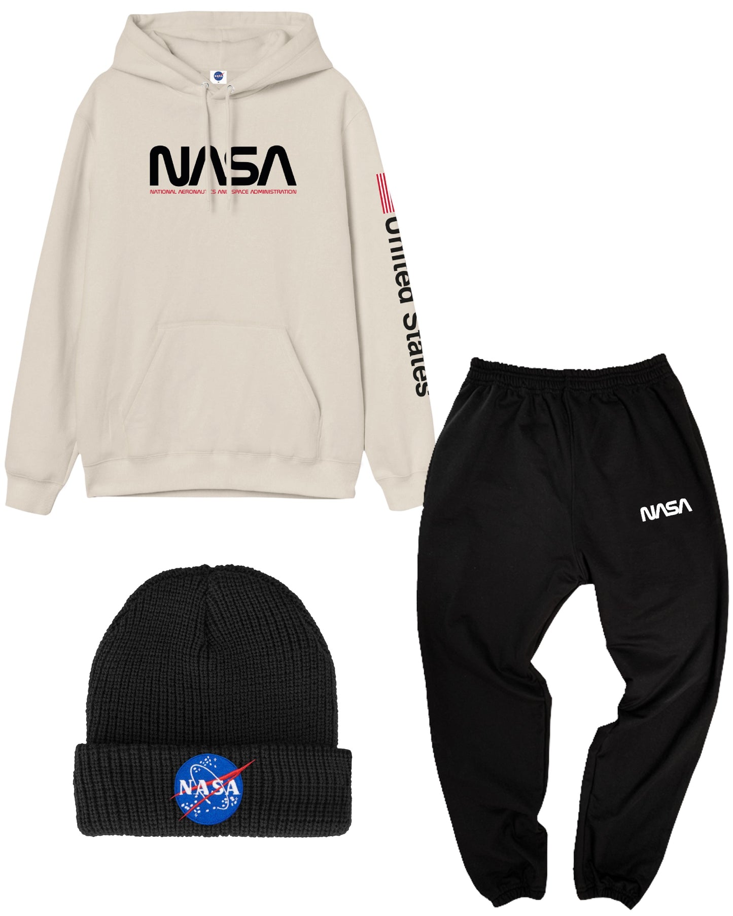 COMBO MAGMA NASA (HOODIE + JOGGER + GORRO DE LANA)