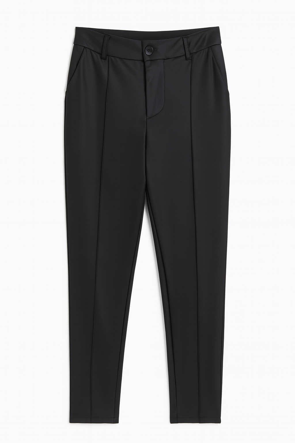 PANTALON TUBO DAMA CUERINA NEGRO