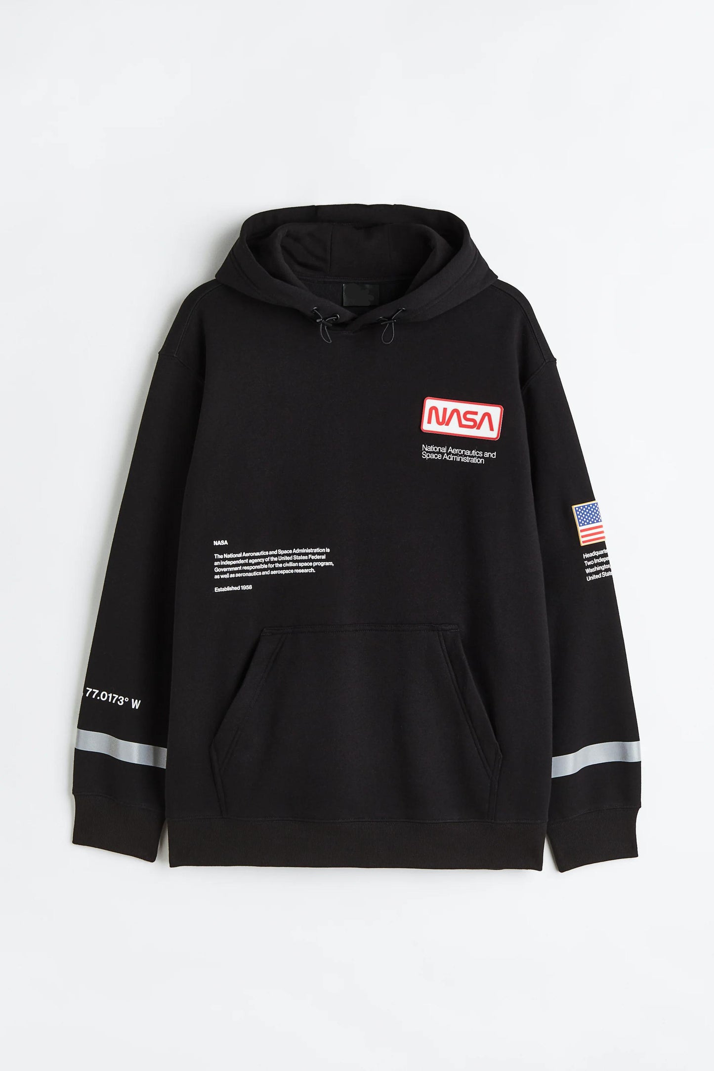 HOODIE SPACE NASA NEGRO
