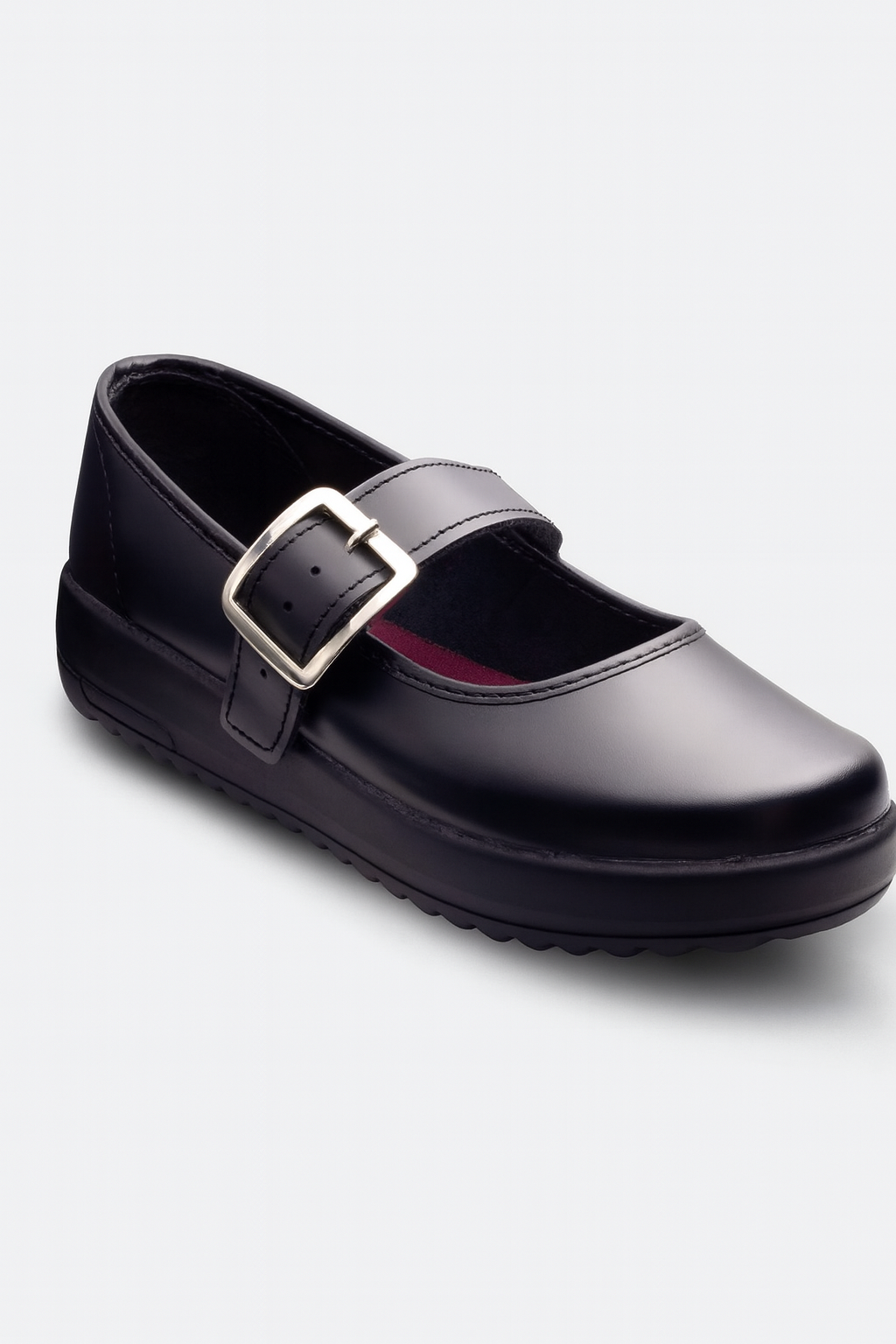 ZAPATOS ESCOLARES DE NIÑA CON HEBILLA METÁLICA AJUSTABLE