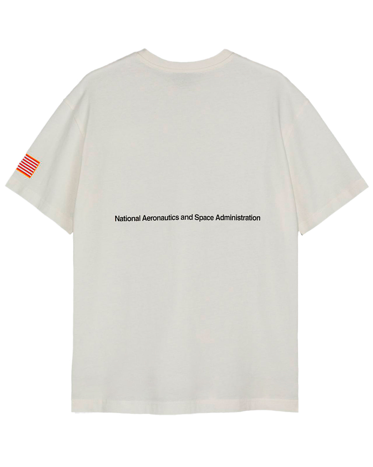 CAMISETA NASA BLANCA OVERSIZE 4 LOGOS