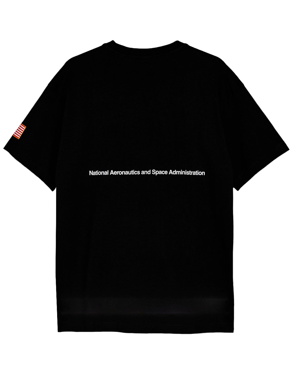 CAMISETA NASA NEGRA OVERSIZE 4 LOGOS