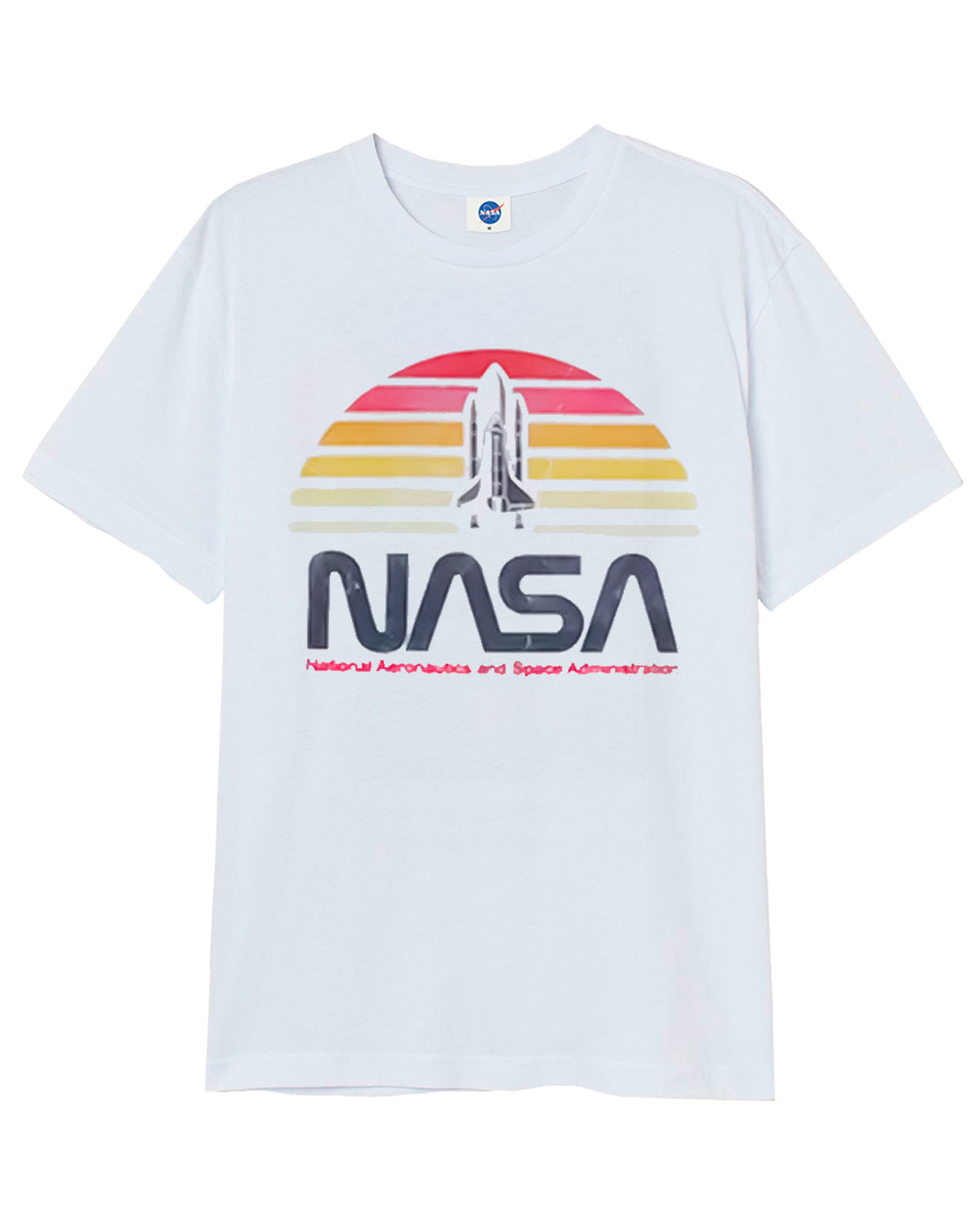 CAMISETA NASA BLANCA COHETE