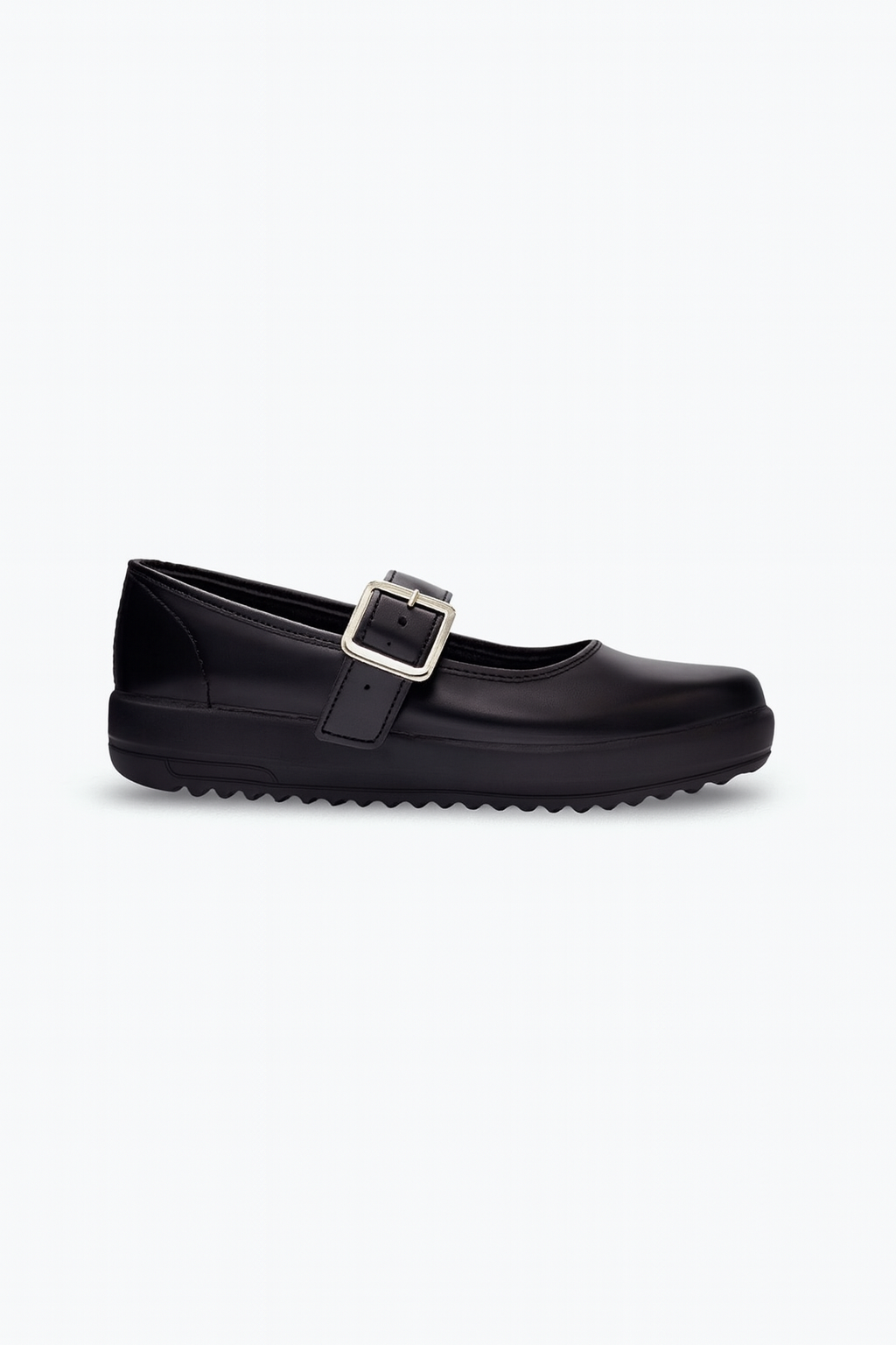 ZAPATOS ESCOLARES DE NIÑA CON HEBILLA METÁLICA AJUSTABLE