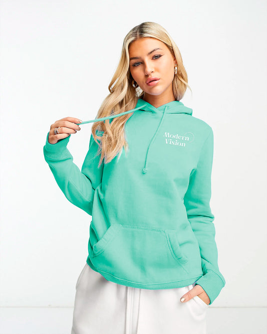 HOODIE VERDE AGUA LIFE IS GOOD