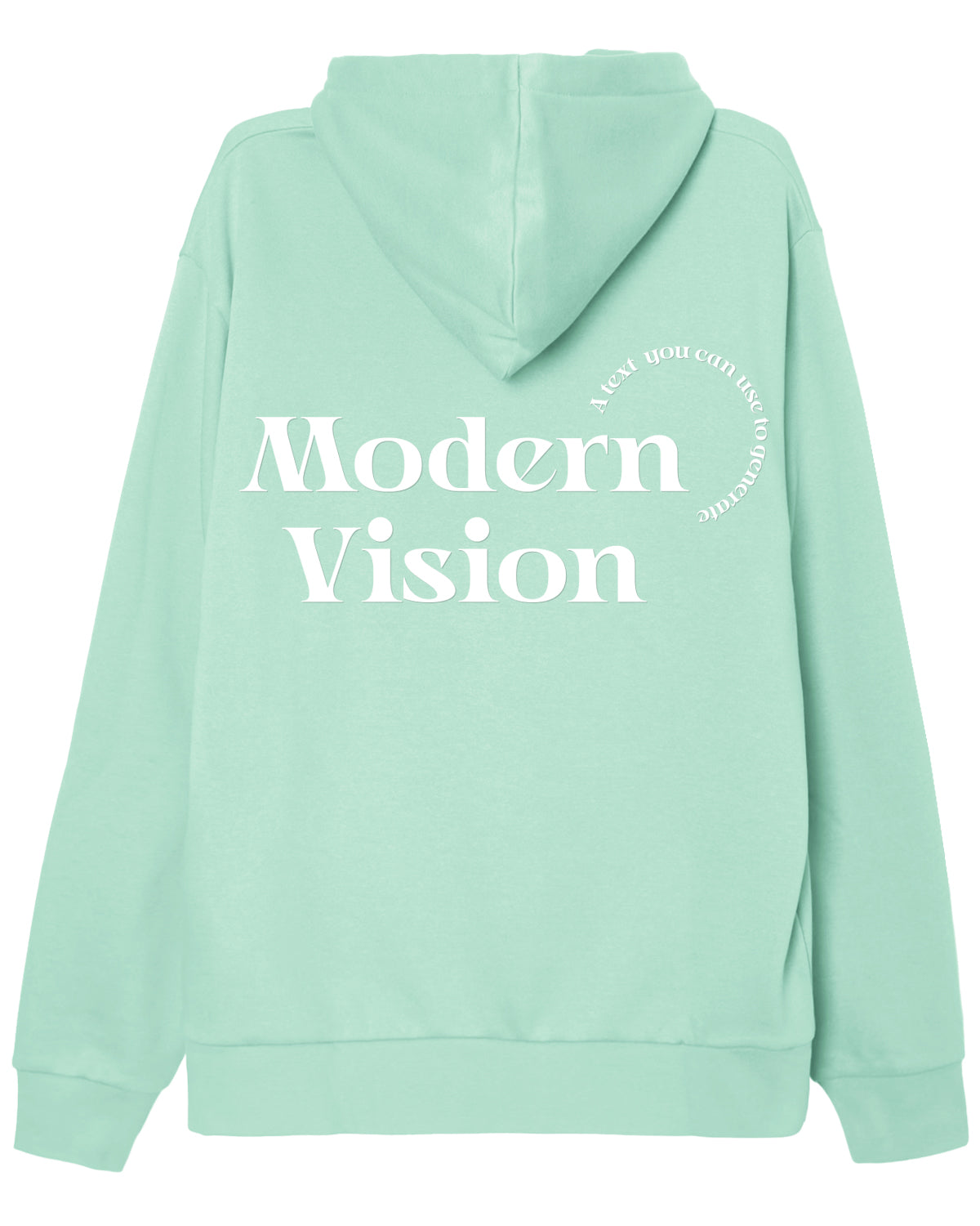 HOODIE VERDE AGUA MODERN VISION