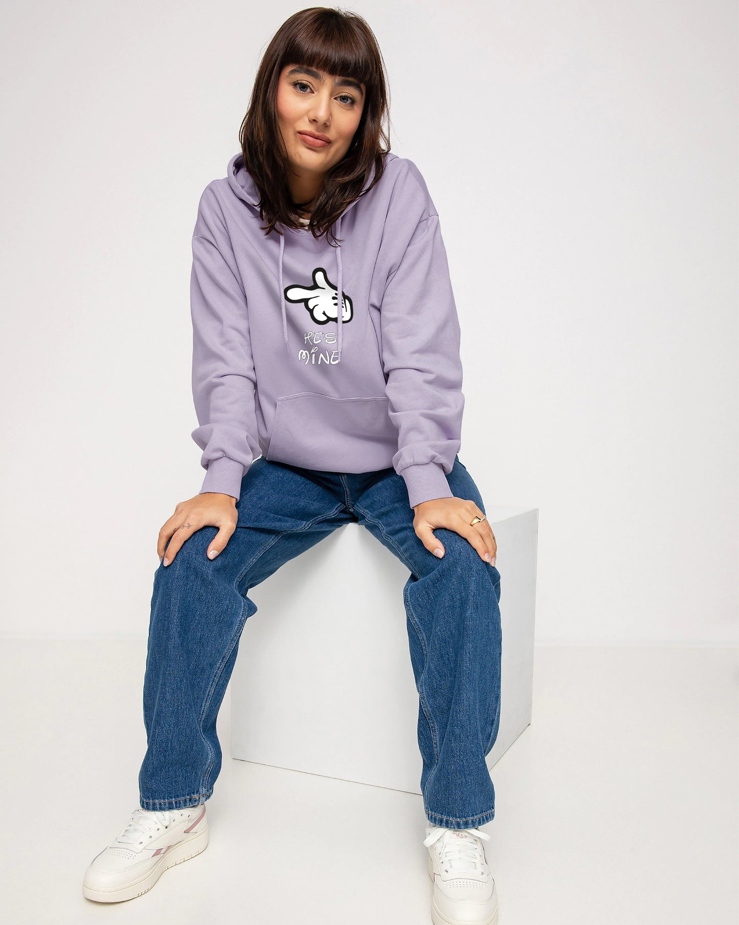 HOODIE LILA HE IS MINE