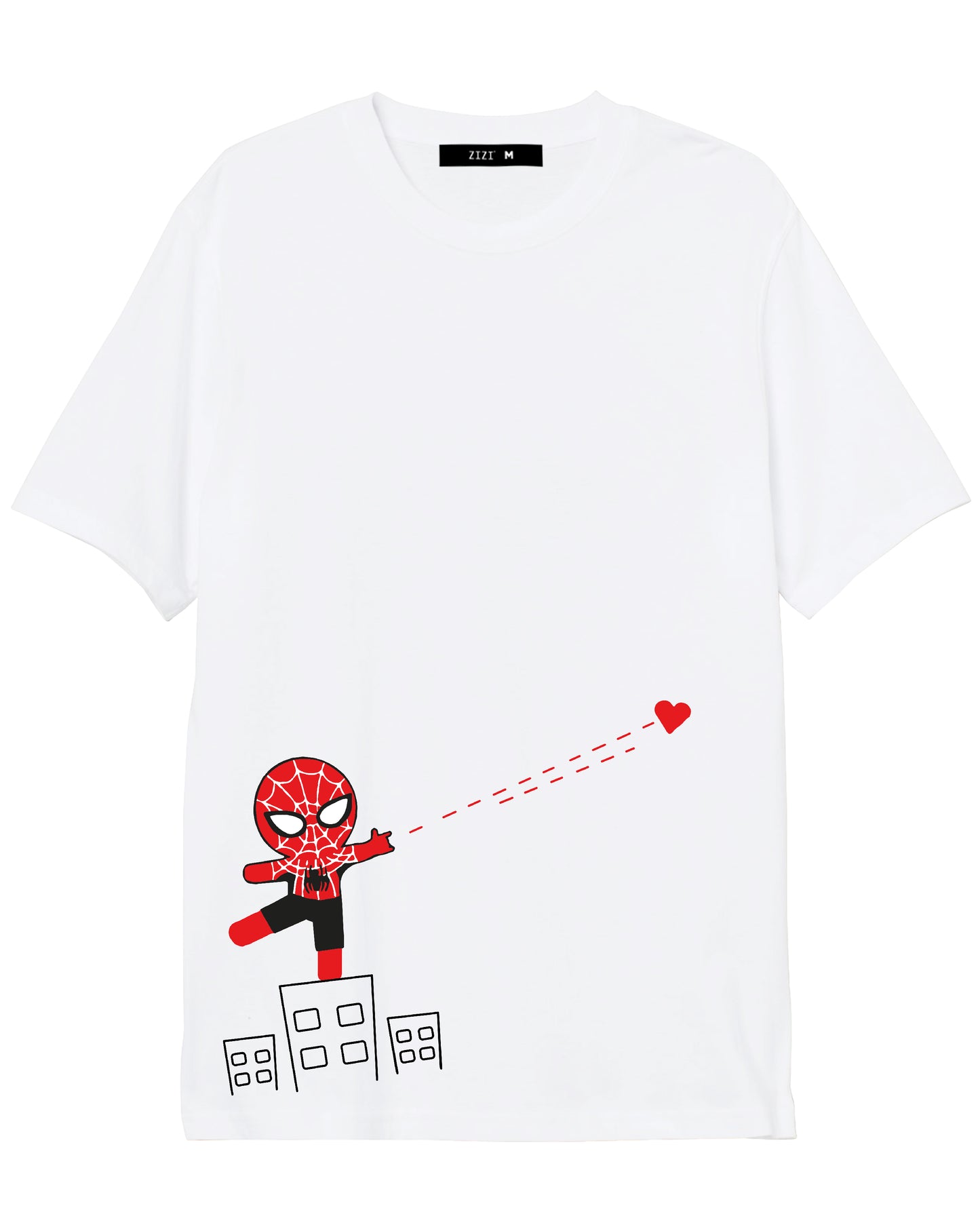 CAMISETA BLANCA SPIDERMAN