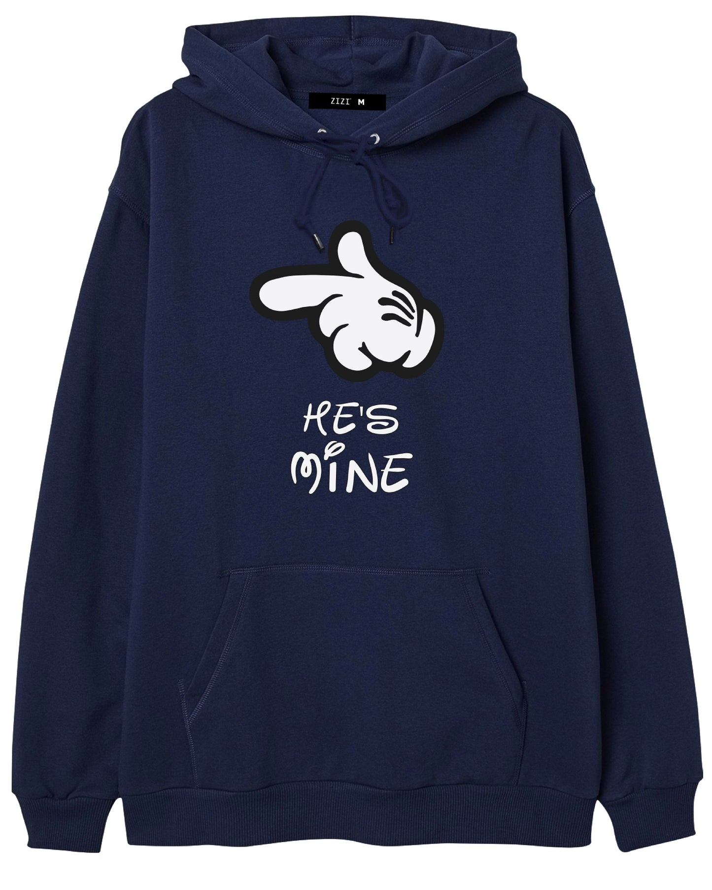 HOODIE AZUL HE IS MINE