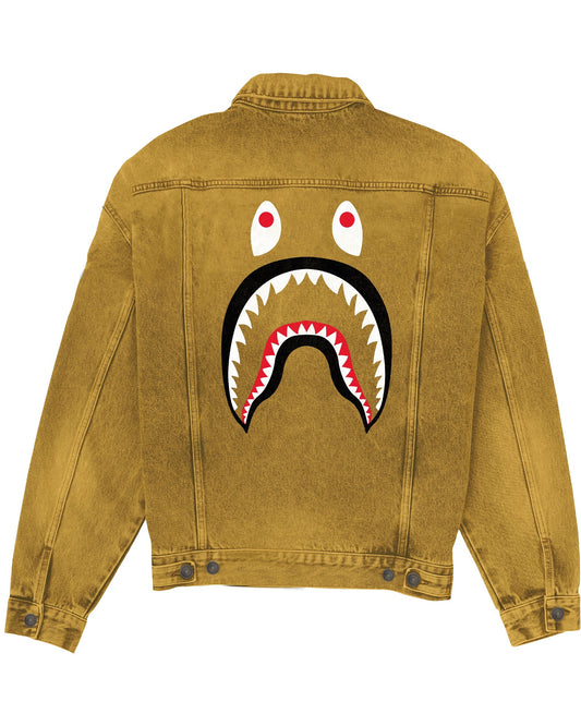 CHAQUETA JEAN BAPE MOSTAZA