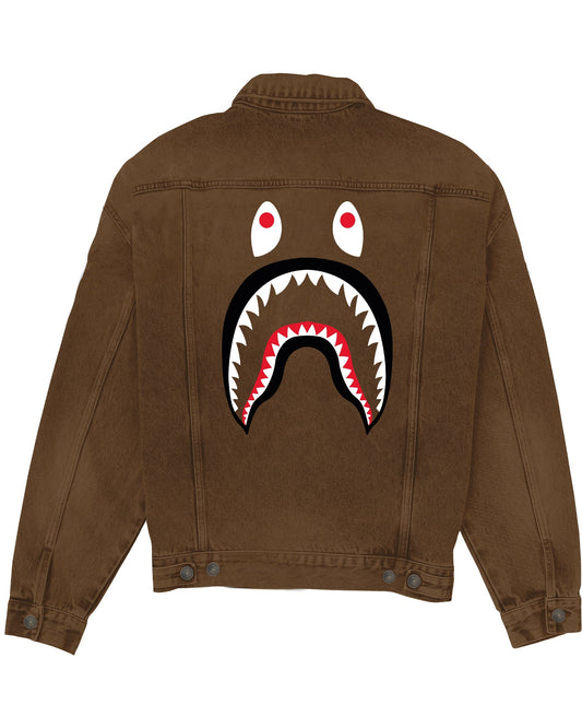 CHAQUETA JEAN BAPE CAFÉ
