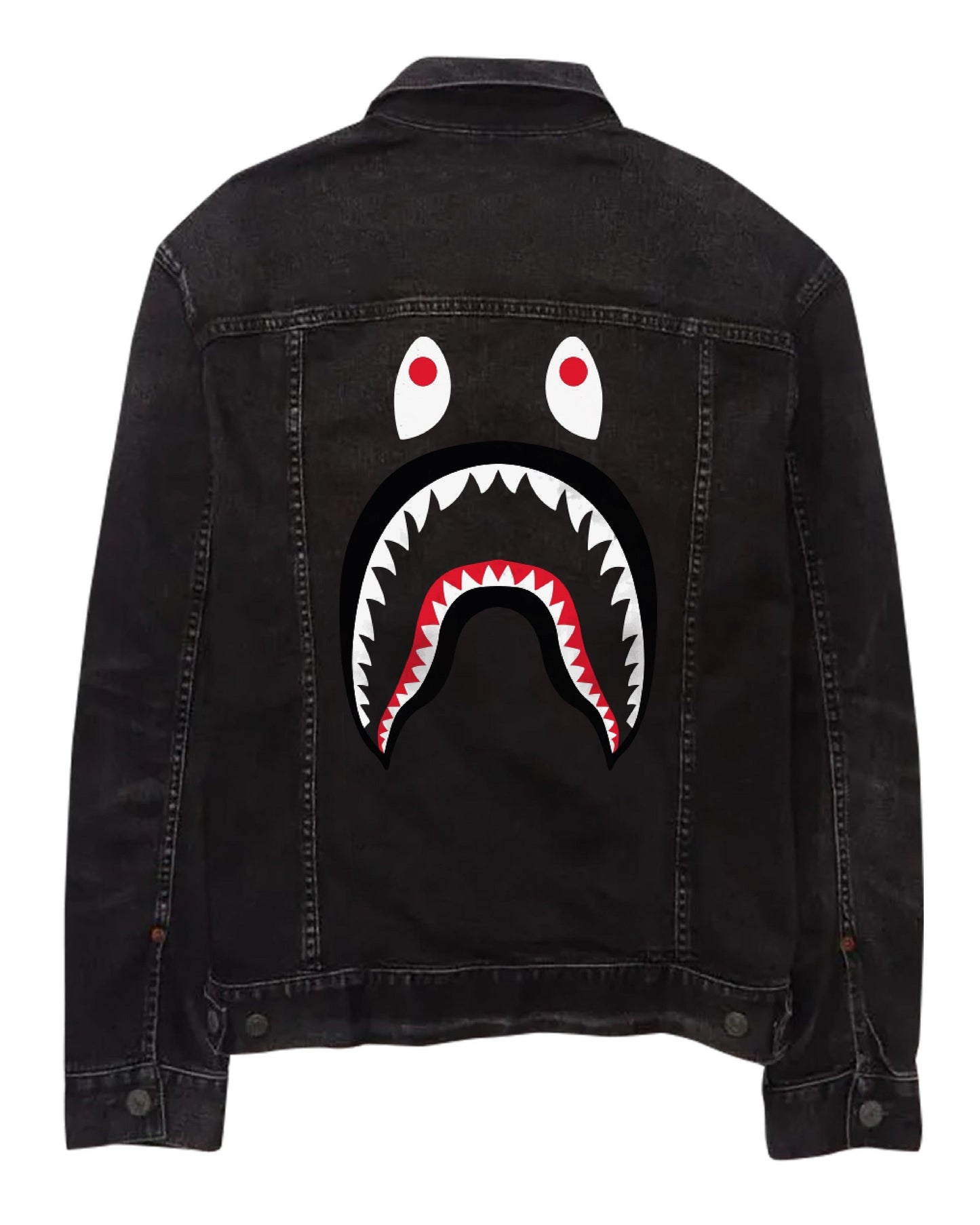 CHAQUETA JEAN BAPE NEGRA