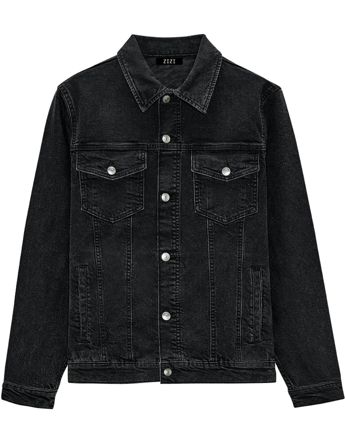 CHAQUETA JEAN NEGRA
